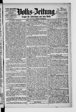 Volks-Zeitung vom 09.11.1880