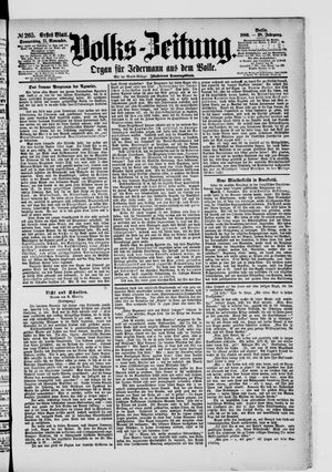 Volks-Zeitung vom 11.11.1880