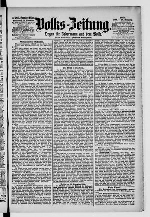Volks-Zeitung vom 11.11.1880
