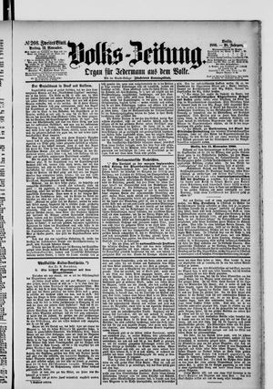 Volks-Zeitung vom 12.11.1880