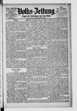 Volks-Zeitung vom 14.11.1880