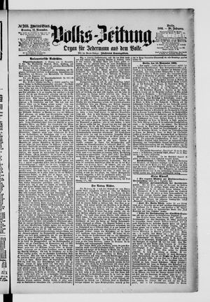 Volks-Zeitung vom 14.11.1880