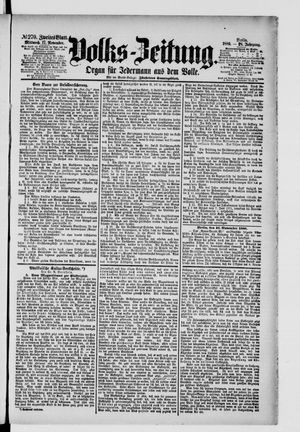 Volks-Zeitung vom 17.11.1880