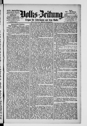 Volks-Zeitung vom 18.11.1880