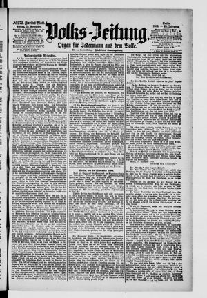 Volks-Zeitung vom 19.11.1880