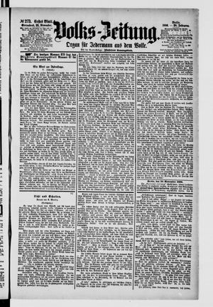 Volks-Zeitung vom 20.11.1880