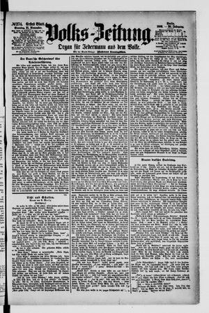Volks-Zeitung vom 21.11.1880