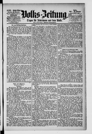 Volks-Zeitung vom 23.11.1880