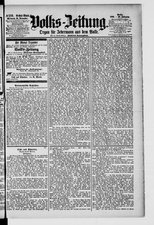 Volks-Zeitung vom 24.11.1880