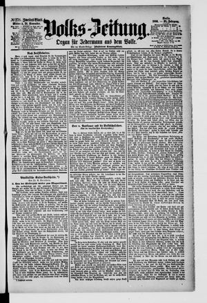 Volks-Zeitung vom 24.11.1880