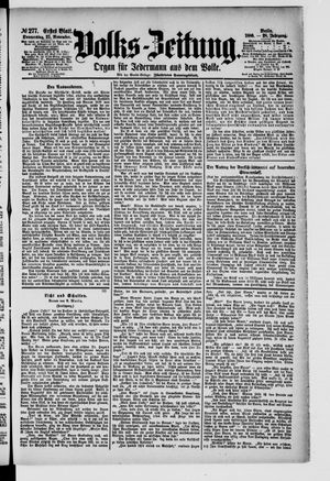Volks-Zeitung vom 25.11.1880