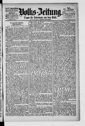 Volks-Zeitung vom 25.11.1880