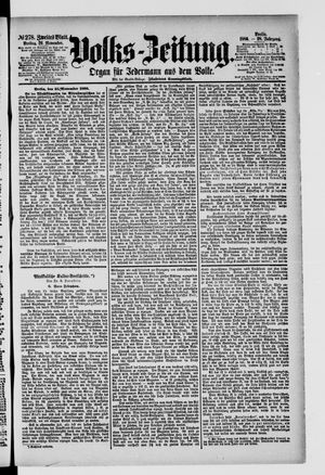 Volks-Zeitung vom 26.11.1880