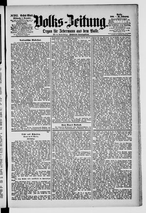 Volks-Zeitung vom 01.12.1880