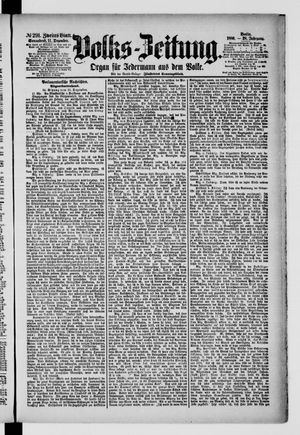 Volks-Zeitung vom 11.12.1880