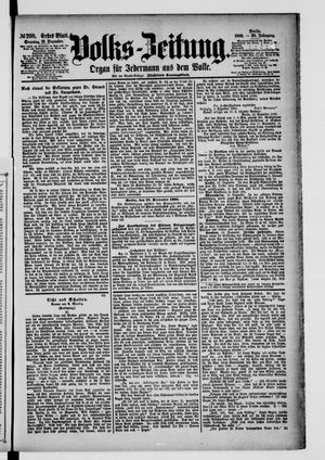 Volks-Zeitung vom 19.12.1880