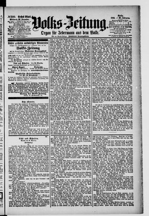 Volks-Zeitung vom 22.12.1880