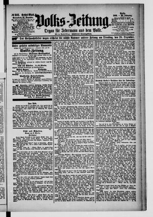 Volks-Zeitung vom 25.12.1880