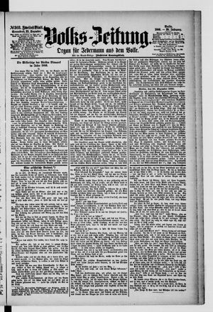 Volks-Zeitung vom 25.12.1880