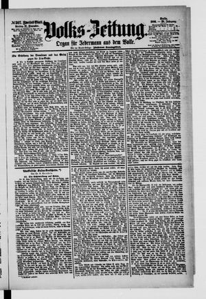 Volks-Zeitung vom 31.12.1880