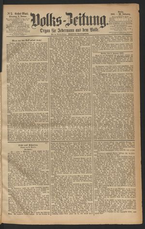 Volks-Zeitung vom 04.01.1881