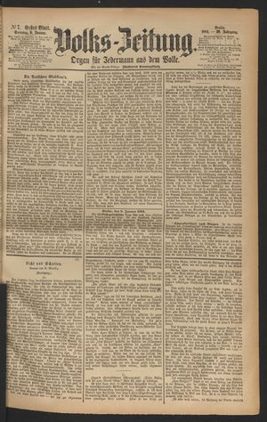 Volks-Zeitung vom 09.01.1881
