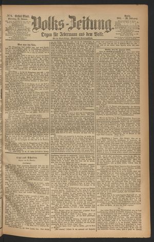 Volks-Zeitung vom 11.01.1881