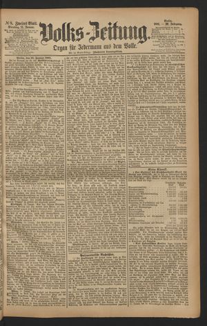 Volks-Zeitung vom 11.01.1881