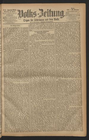 Volks-Zeitung vom 12.01.1881