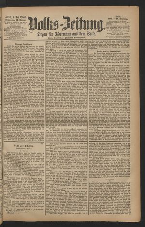 Volks-Zeitung on Jan 13, 1881