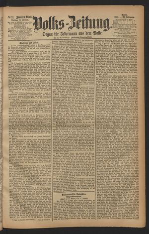 Volks-Zeitung on Jan 14, 1881