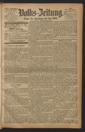 Volks-Zeitung on Jan 18, 1881