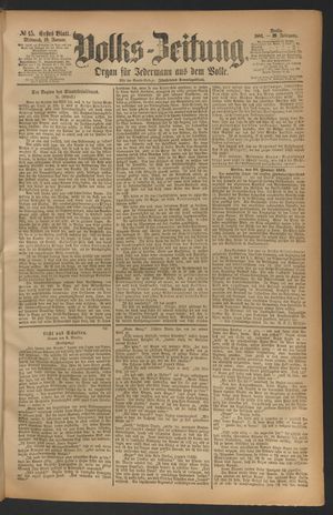 Volks-Zeitung vom 19.01.1881