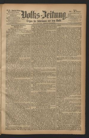 Volks-Zeitung vom 19.01.1881
