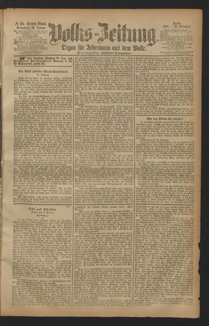 Volks-Zeitung on Jan 22, 1881