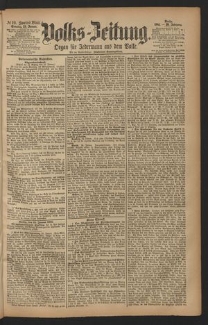 Volks-Zeitung vom 23.01.1881
