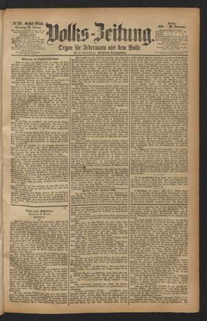 Volks-Zeitung vom 25.01.1881