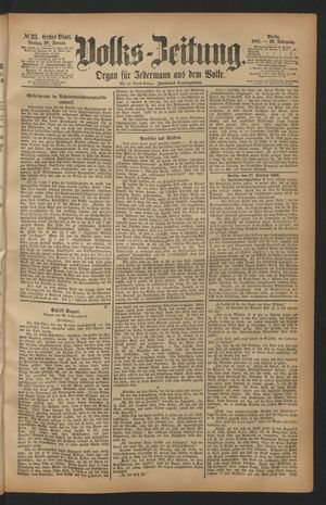 Volks-Zeitung vom 28.01.1881
