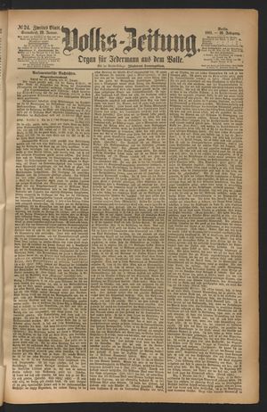 Volks-Zeitung vom 29.01.1881