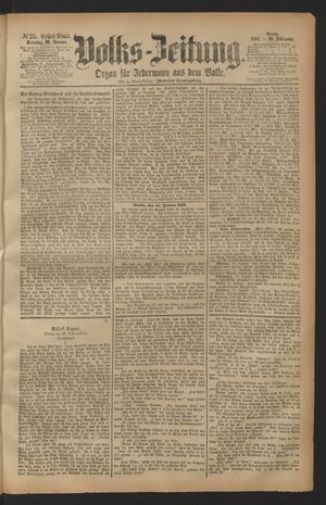 Volks-Zeitung vom 30.01.1881