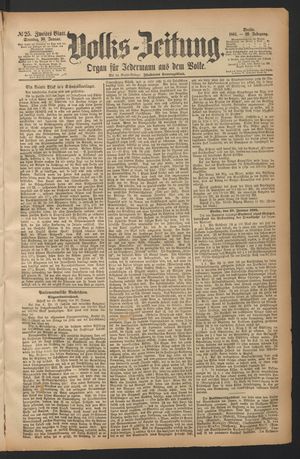Volks-Zeitung vom 30.01.1881