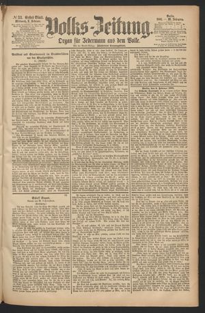 Volks-Zeitung vom 09.02.1881