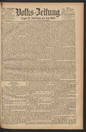 Volks-Zeitung vom 13.02.1881