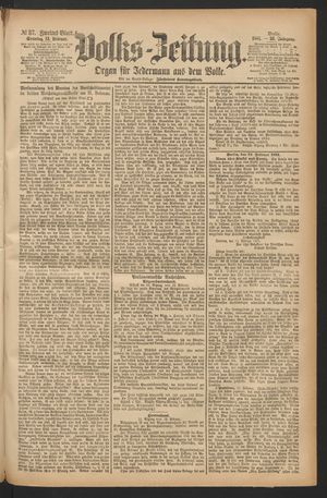 Volks-Zeitung vom 13.02.1881