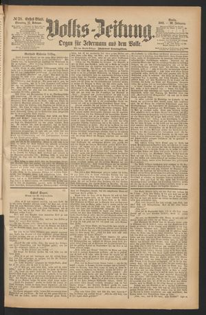 Volks-Zeitung vom 15.02.1881