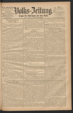 Volks-Zeitung vom 24.02.1881