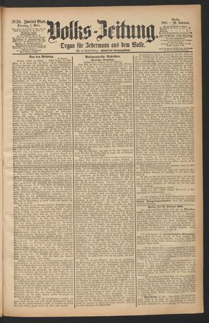 Volks-Zeitung vom 01.03.1881