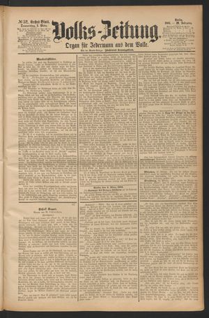 Volks-Zeitung vom 03.03.1881
