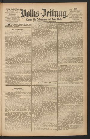 Volks-Zeitung vom 05.03.1881