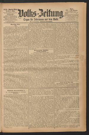 Volks-Zeitung vom 11.03.1881